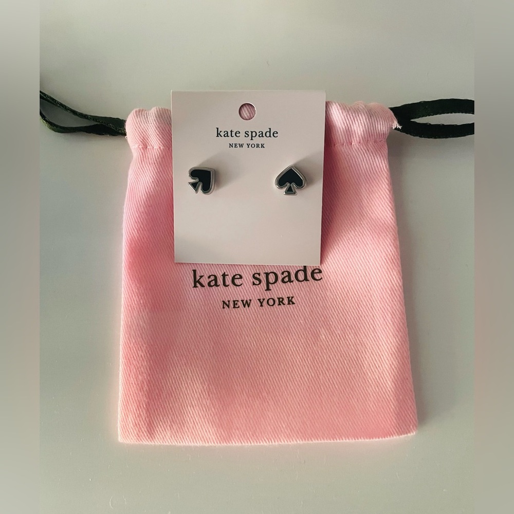 Kate Spade Everyday Spade Enamel Blazer Blu Studs